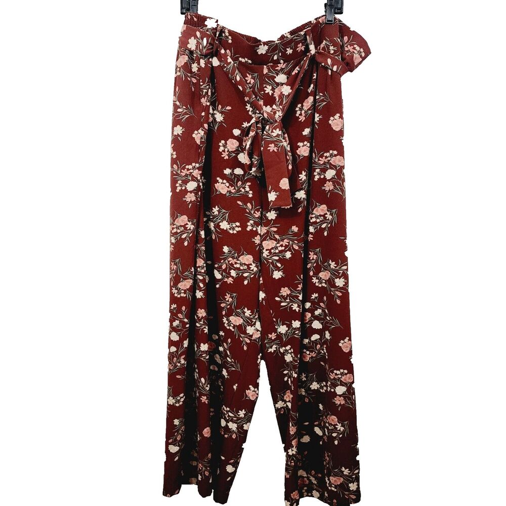 Torrid Pull-On Wide Leg Studio Refined Crepe High-Rise Pant Floral NWT Plus 4x
